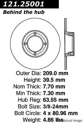 Standard brake rotor