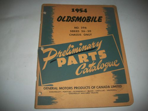 1946 oldsmobile series 36-30 usa+cdn cars early chassis parts catalog