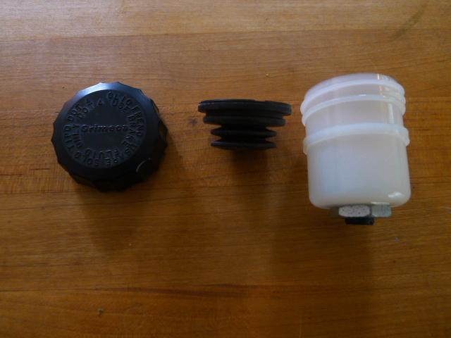 Moto morini grimeca rear mastercylinder cap, badder, reservoir