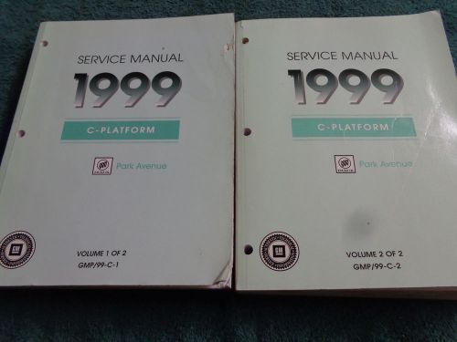 1999 buick park avenue shop manual set / original g.m. service books!