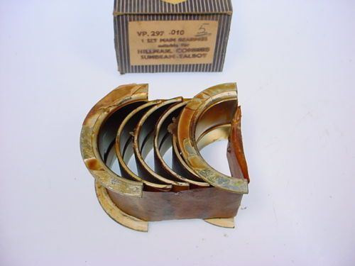 Hillman minx &amp; husky vandervell main bearings .010 new!