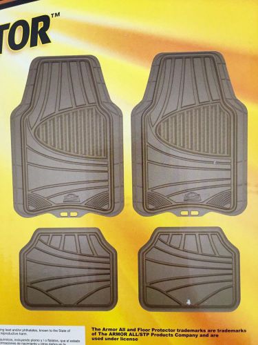 Armor all 4-piece rubber floor mat set