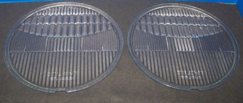 2 model t, a , antique car  twolite 71122 mckee head light lens 9 9/32 - 8 3/4