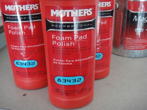 Lot of 5 new mothers professional 83432 foam polish removes swirls adds depth