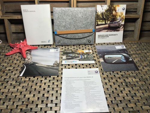 2014 2015  bmw i3 owners manual &#034;made from recycled material ((rare case))