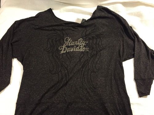 Harley davidson women&#039;s grey bolero style shirt - size 3w