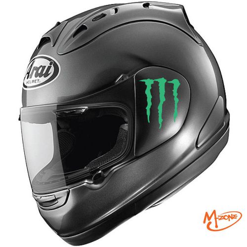 ~2pc monster scratch motorcycle helmet reflective vinyl sticker decal best gift.