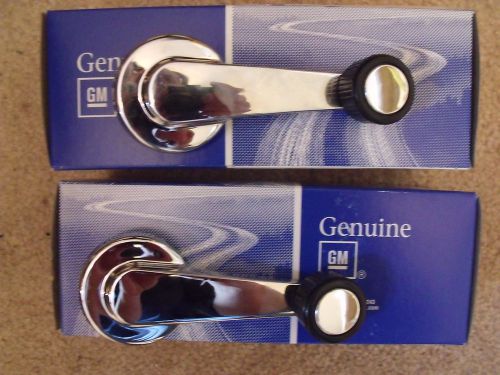 1981 - 1987 chevy truck inside door window crank handles, r&amp;l gm nos