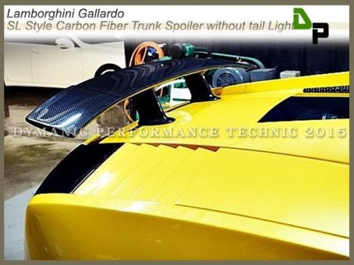 10-14 sl look carbon fiber trunk spoiler lamborghini gallardo lp550 lp560 lp570