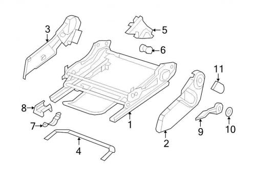 Chrysler oem jeep seat trim panel 1rx04dk2ab image 2