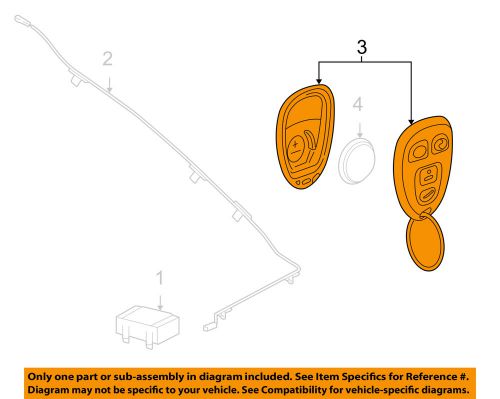 Gm oem keyless entry-transmitter 20935331