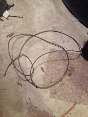 Nos/nitrous/nx/zex/camaro/ls/ss/mustang/nova/ 15 foot 4an braided steel line-new