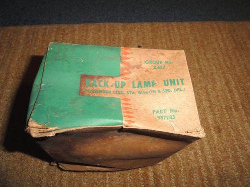 1958 chevy pass. exc. sta. wagon &amp; sed. del. nos back up lamp kit 987783