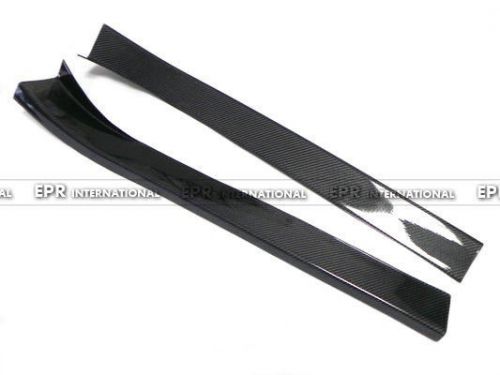 New 2pcs door step sill panel plates for nissan z33 350z fairlady carbon fiber