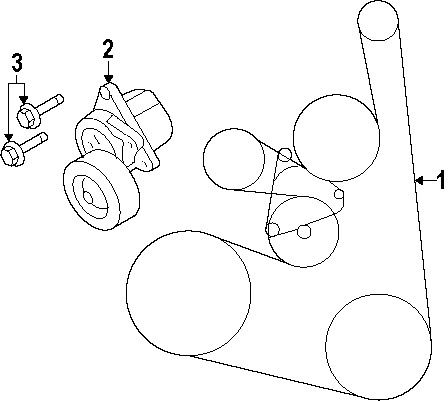 Nissan 117204ba0a genuine oem serpentine belt