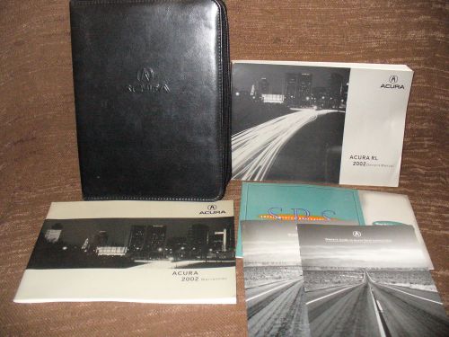 2002 02 acura rl owners manual with case 189