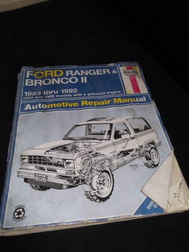 Haynes ford ranger &amp; bronco ii 1983-1992