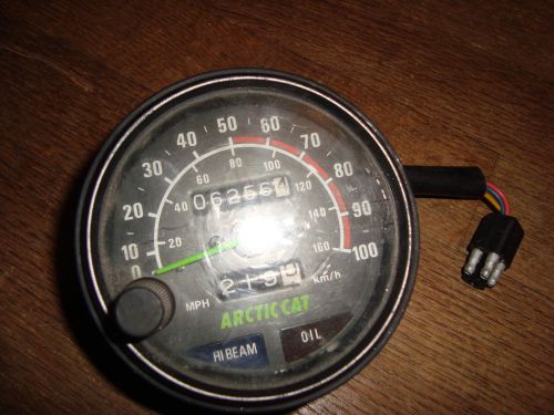 Arctic cat 3 1/2&#034; speedometer gauge 6256 miles jag 0620-066 ext zr puma 1991-96