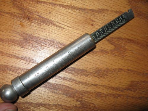 Vintage schrager balloon tire gauge 0 - 50 pounds pressure