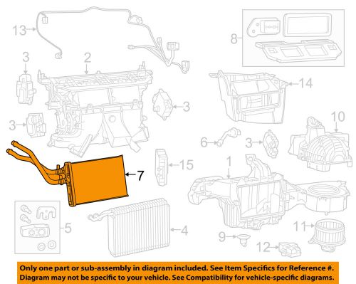 Chrysler oem-hvac heater core 68110623aa