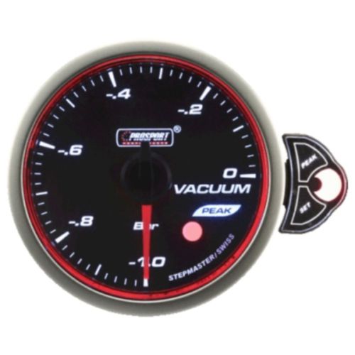 Prosport 52mm premier white blue amber led vacuum gauge bar