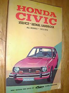 1973-1974 honda civic shop manual service book