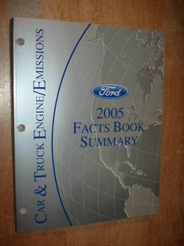 2005 ford car truck engine emission facts summary manual original book mustang +