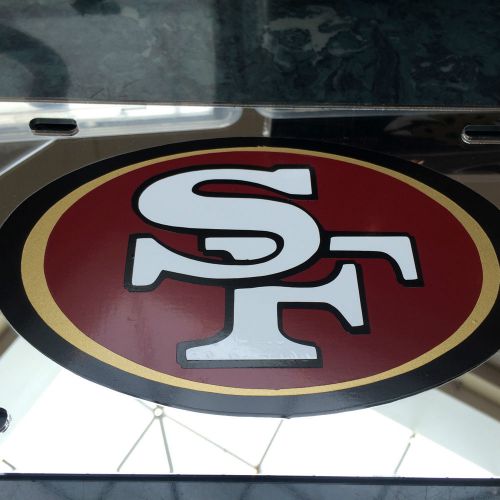 Nfl - acrylic san francisco 49ers license plate