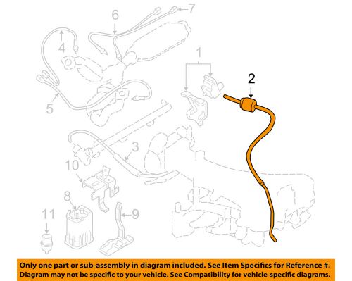 Mitsubishi oem 00-03 montero sport 3.0l emission-hose &amp; tube assembly mr386203