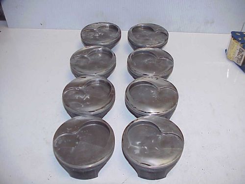 Mahle forged sb2.2 sb chevy pistons 4.190&#034; bore 1.125&#034; ch- .787 pin jr10 nascar