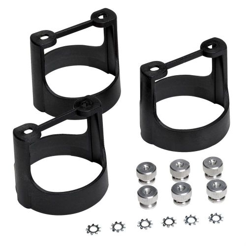 Auto meter 2230 2 1/16&#034; composite plastic gauge bracket kit assembly, 3 pack