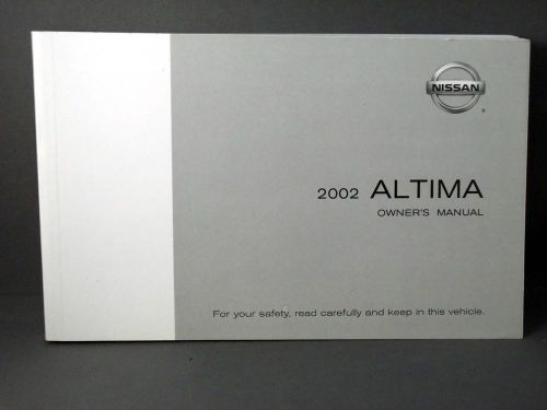 2002 nissan altima factory owners manual 02