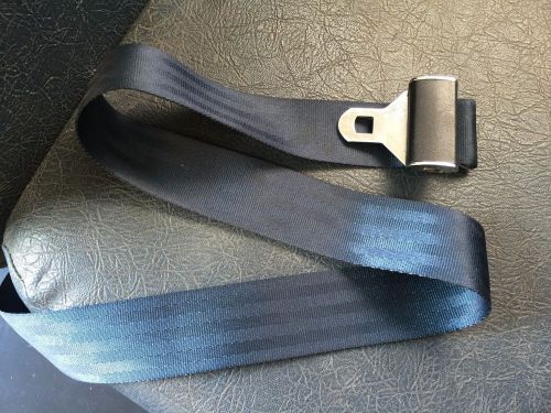 Bus seatbelt. [blue]