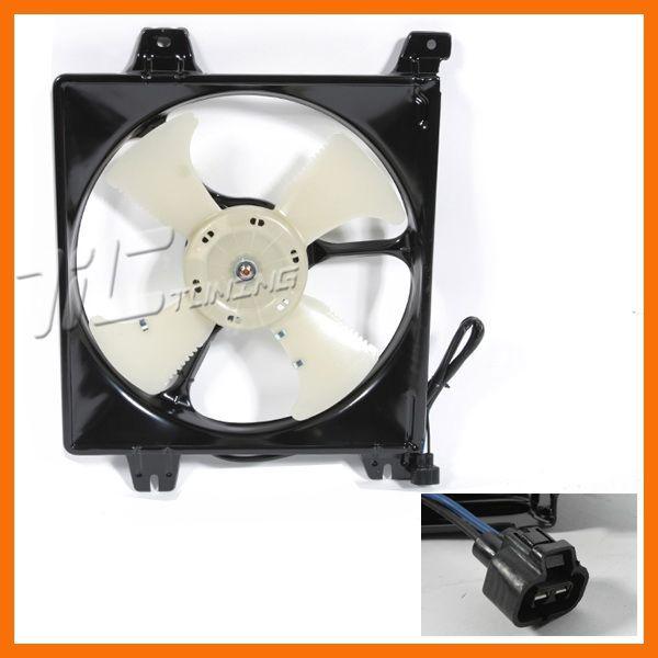 Mitsubishi galant gtz 3.0l ac condenser fan assembly motor blade shroud 00 01 02