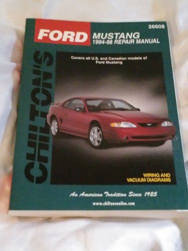 Chilton ford mustang 1994-1998 repair manual