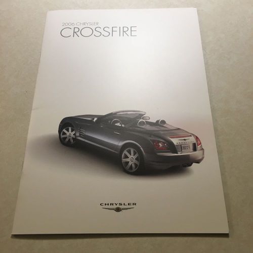 2006 chrysler crossfire auto show color handout