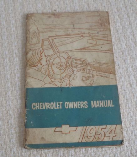 Owner&#039;s manual for 1954 chevrolet