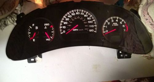 2000-2005 chevy impala monte carlo dash instrument cluster. new led bulbs works.