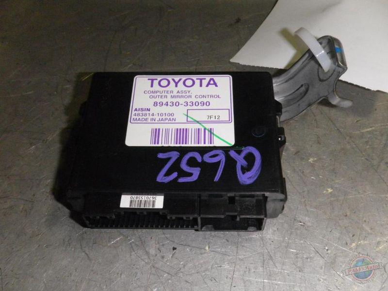 Memory bcm/ecu lexus es350 1010442 07 08 09 10 11 memory ecu mirror 89430-33090