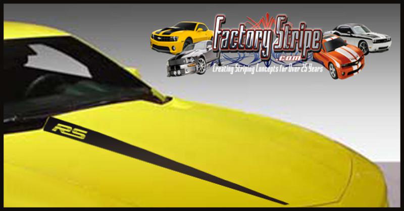  2010 2011 2012 2013 camaro rs hood spears graphics decals  factory stripe