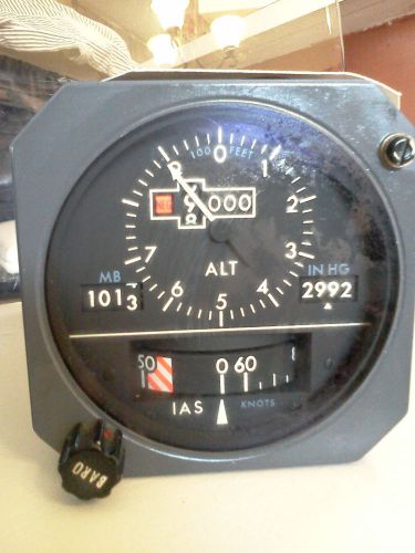 Smiths stby altimeter/airspeed indicator p/n wl102ams3 as removed