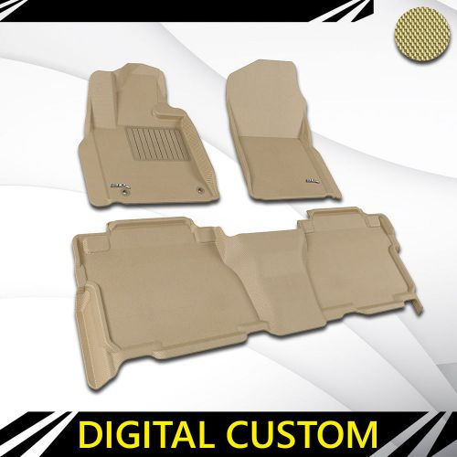 Fits tundra professional custom car parts fx7d71028 tan 3d anti-skid 1 set perfo