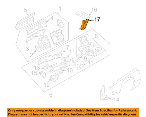 Honda oem 1997 cr-v fender-battery tray stay 60632s10a00zz