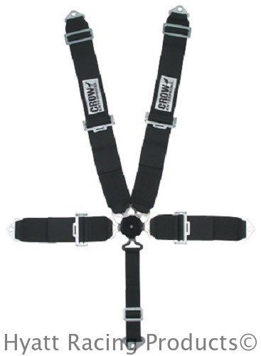 Crow 50&#034; cam lock 5-point auto racing safety belts - bolt in