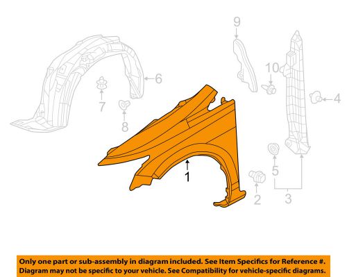 Honda oem 12-15 civic-fender left 60261tr6305zz