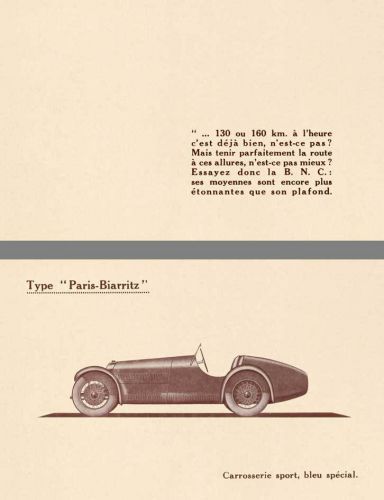 B.n.c. 1929 - description du chassis b.n.c. (in french)