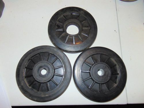 3 used arctic cat rear suspension idler wheels lot 6.375&#034;, 6 3/8&#034;, 0104-403