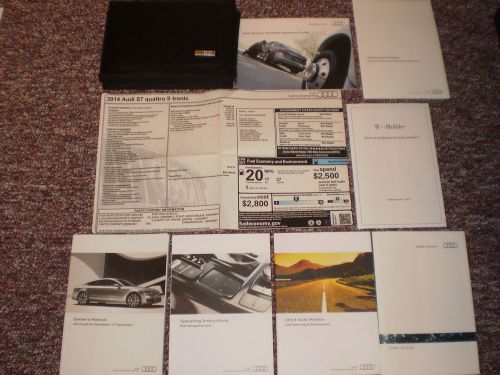 2014 audi a7 s7 sportback owners manual books nav guide window label case all