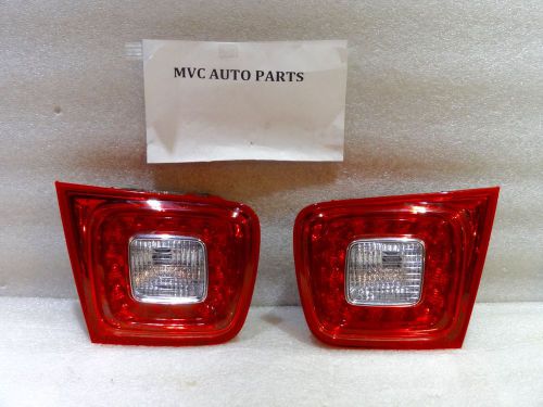 Set of chevrolet malibu genuine factory lh rh inner truck mount led taillights