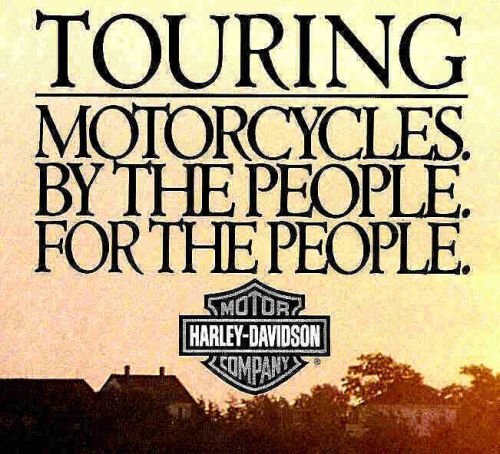 1982 harley-davidson touring motorcycle brochure -fxr super glide-flh-flt glide